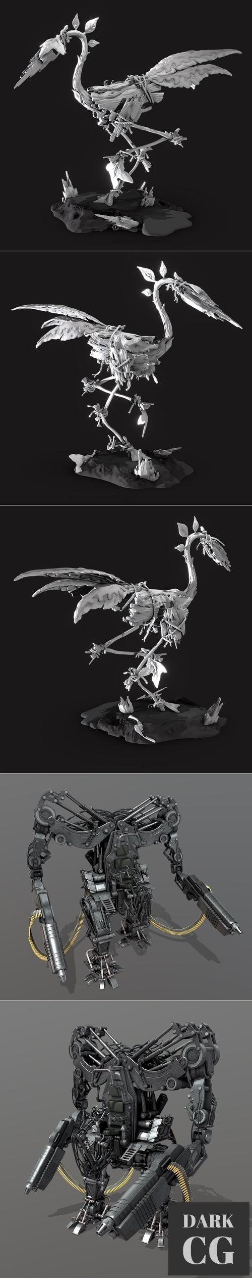 Artistic Heron - Caplja and APU - Matrix – 3D Print
