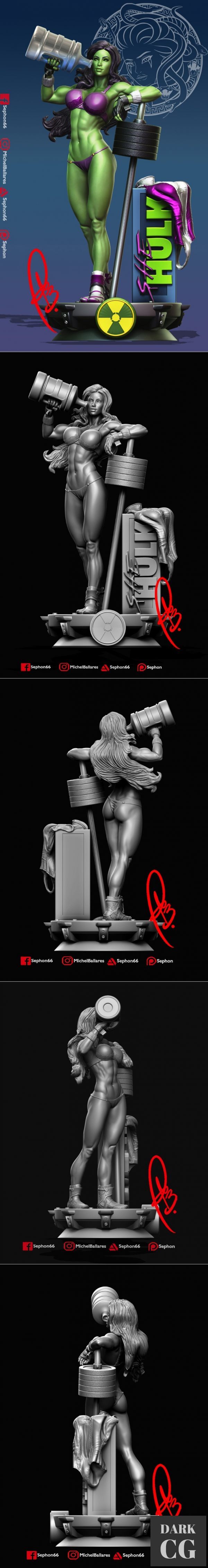 3D Model Marvel She Hulk
