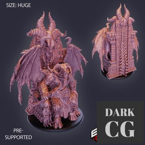 Orc Demon Lord Throne – 3D Print