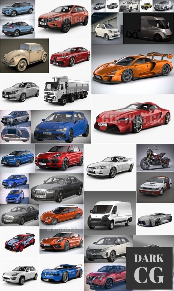 Car 3D Models Bundle July 2022