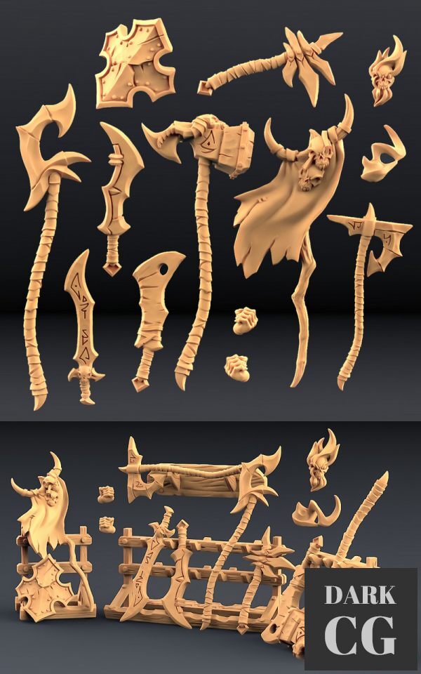 3D Model Weapons for Abyss Demons