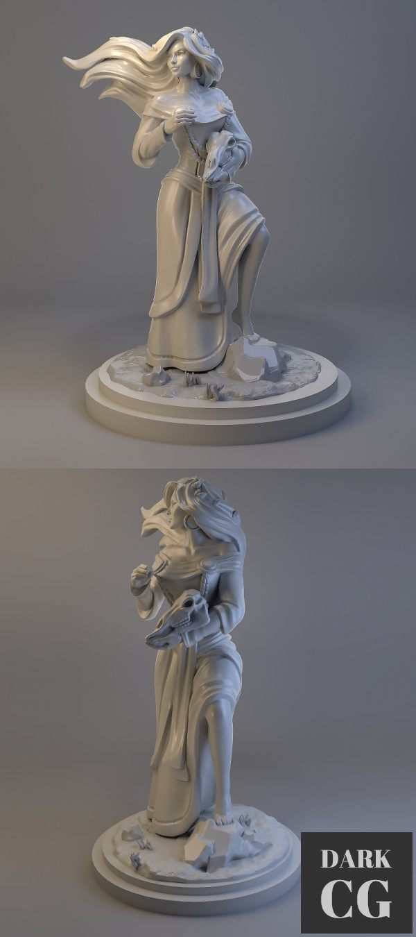 3D Model Gullveig Norse Goddess