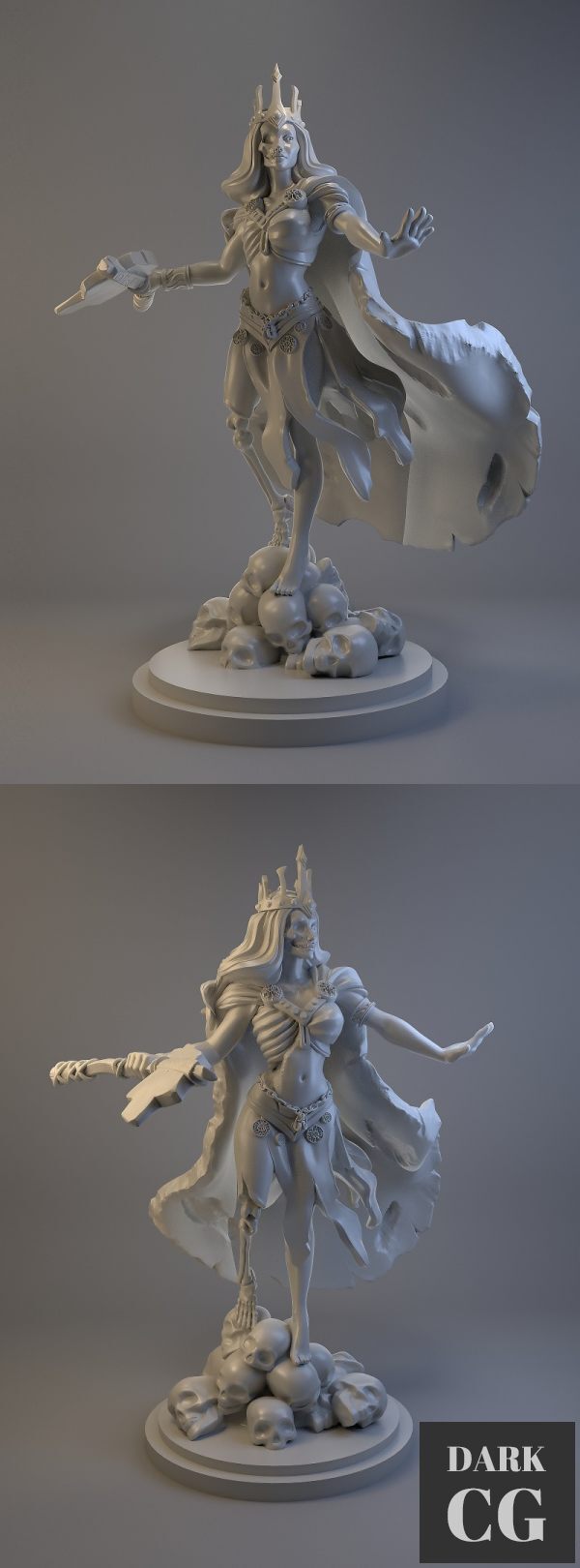 3D Model Hel Norse Goddess