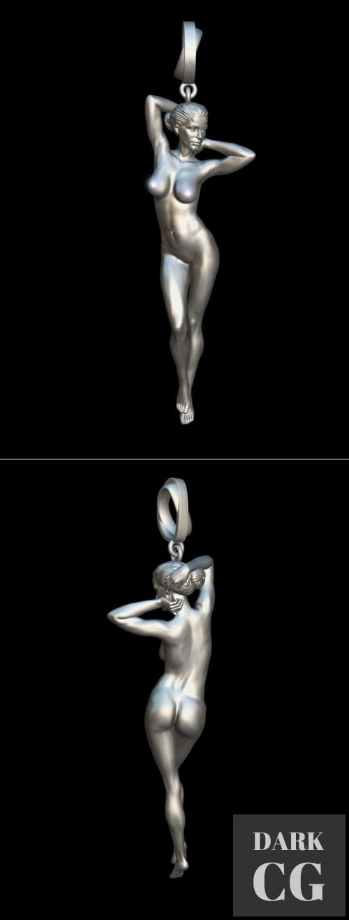 3D Model Pendant Girl 3D Print