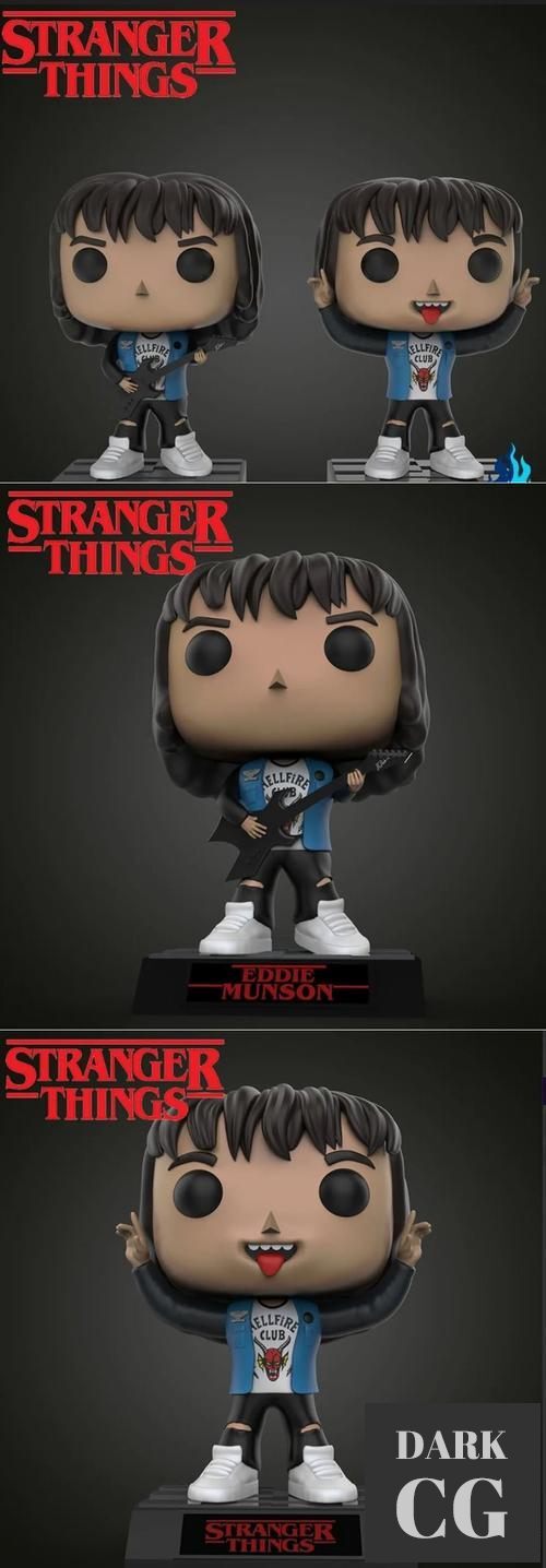 3D Model Funkos Eddie Munson Stranger Things 3D Print