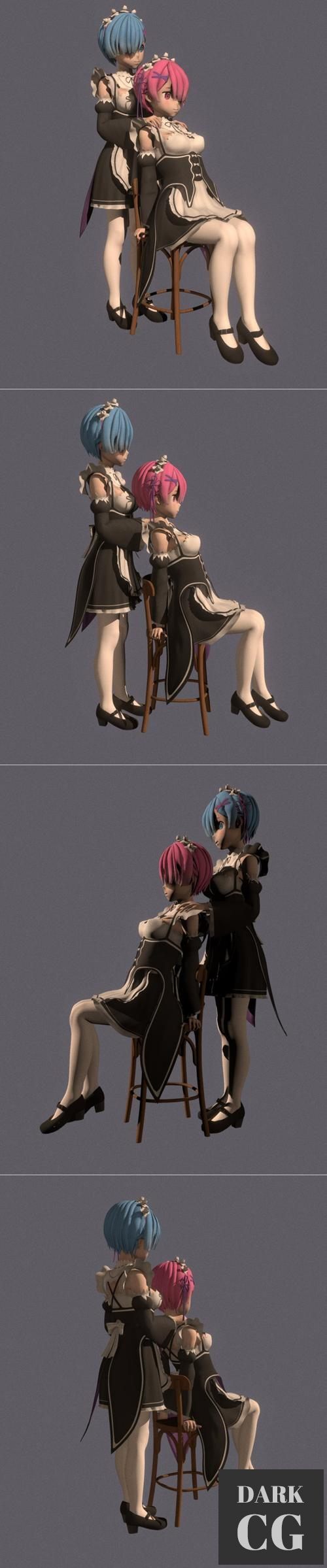 3D Model Rem Ram 02 3D Print