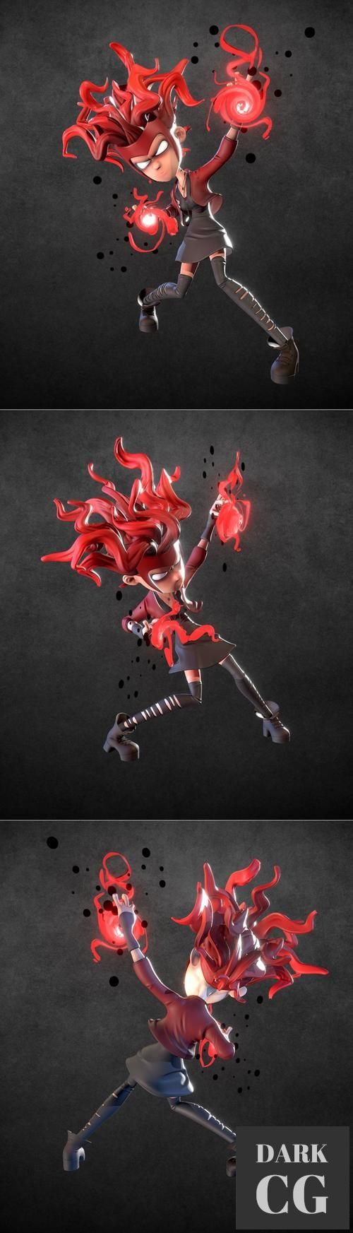 Little Scarlet Witch – 3D Print