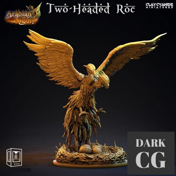 3D Model Two headed Roc