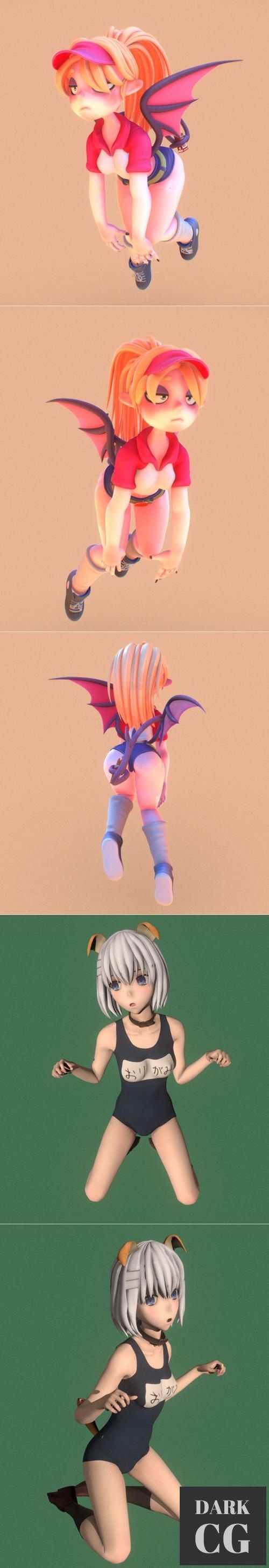 Shyenne The Succubus and Origami Tobiichi 02 – 3D Print