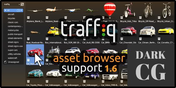 Blender Market – Car – Traffiq Library – Rigged Cars v1.6