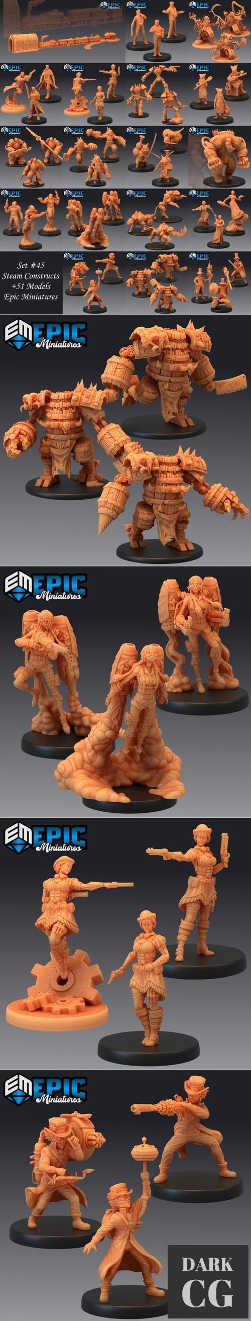 Epic Minis - Steam Constructs – 3D Print