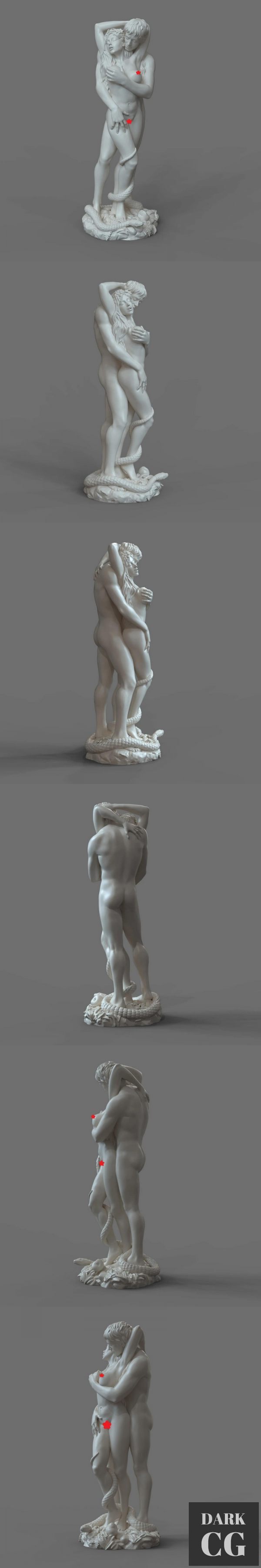 3D Model Adam and Eve