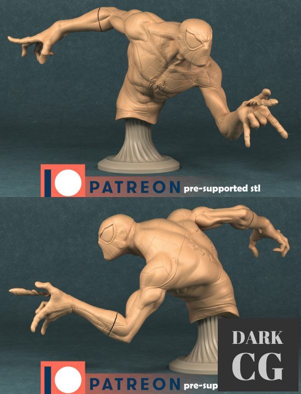 3D Model Spiderman Bust