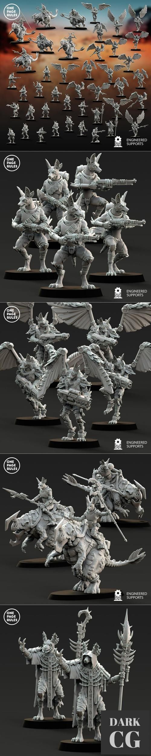 One Page Rules - Jackals – 3D Print