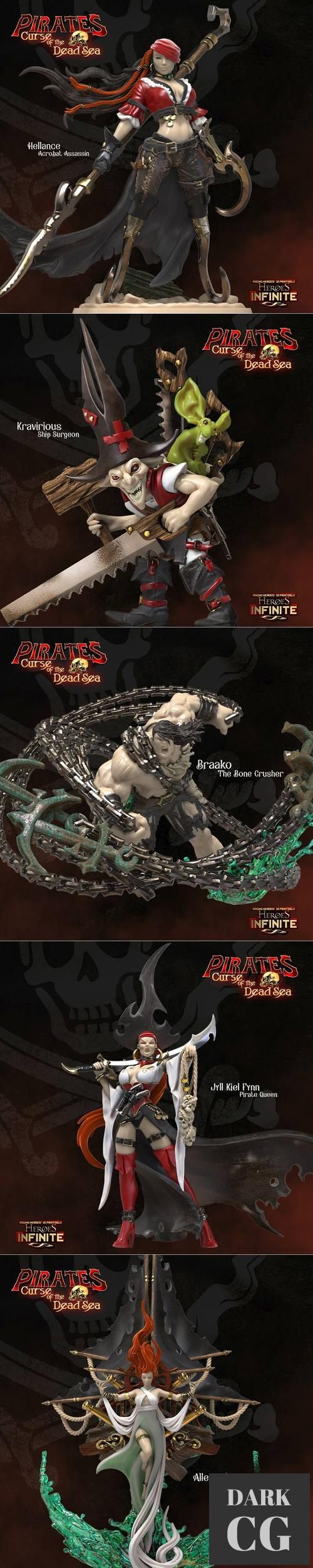 3D Model Heroes Infinite Pirates Curse of the Dead Seas Heroes July 2022 3D Print