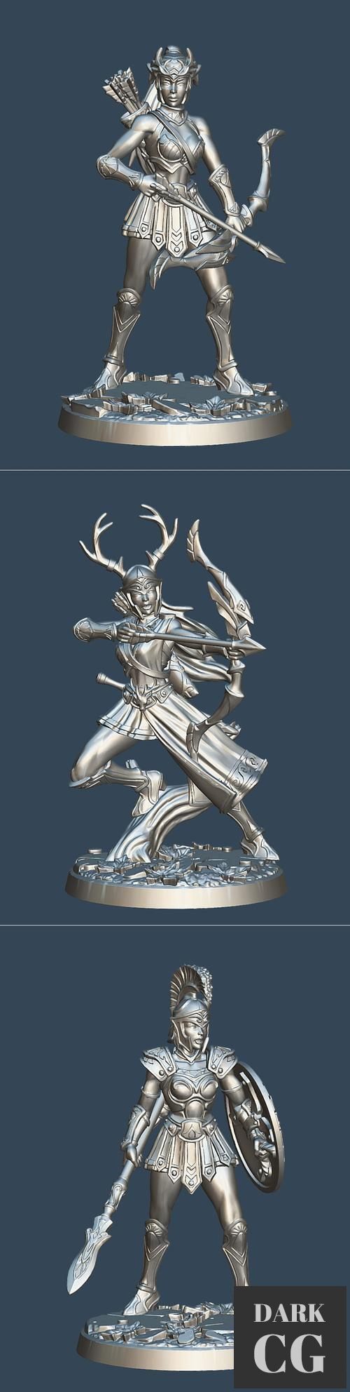 Daughter - Artemis, Artemis Champion, Athena – 3D Print