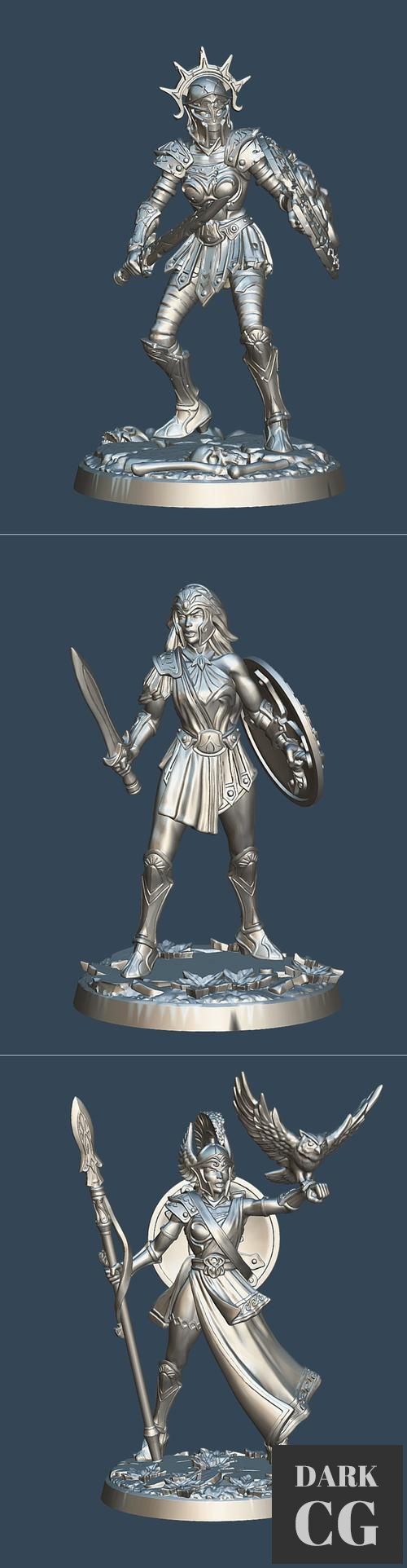Daughter - Persephone, Hera, Athena Champion – 3D Print