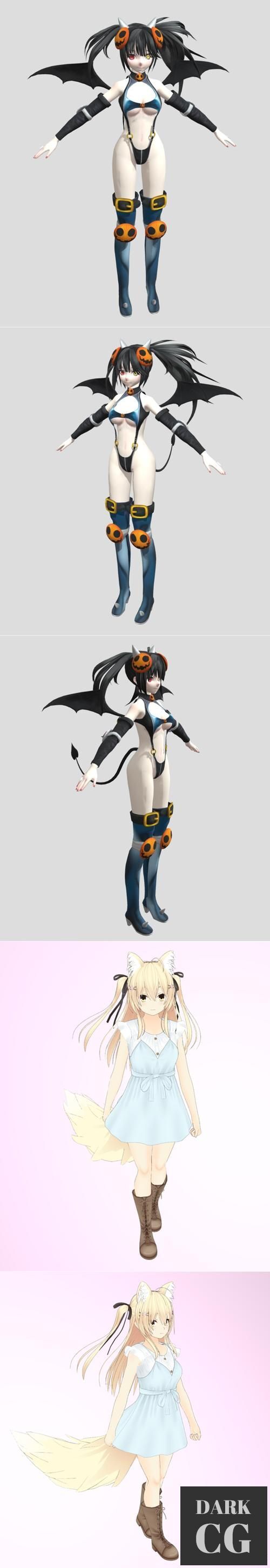 Kurumi Tokisaki Halloween Succubus and VRChat Avatar Sera B – 3D Print