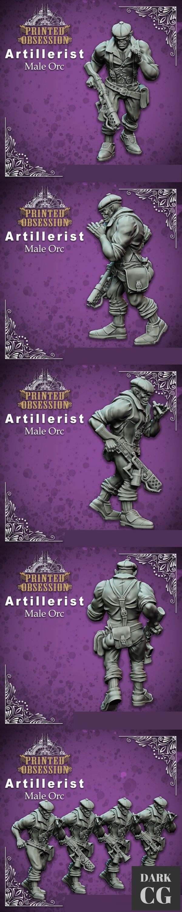 3D Model Artillerist Male Orc
