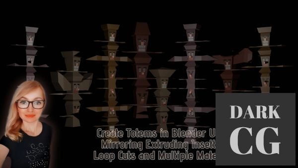 Skillshare Create Totems in Blender Using Mirroring Extruding Insetting Loop Cuts and Multiple Materials