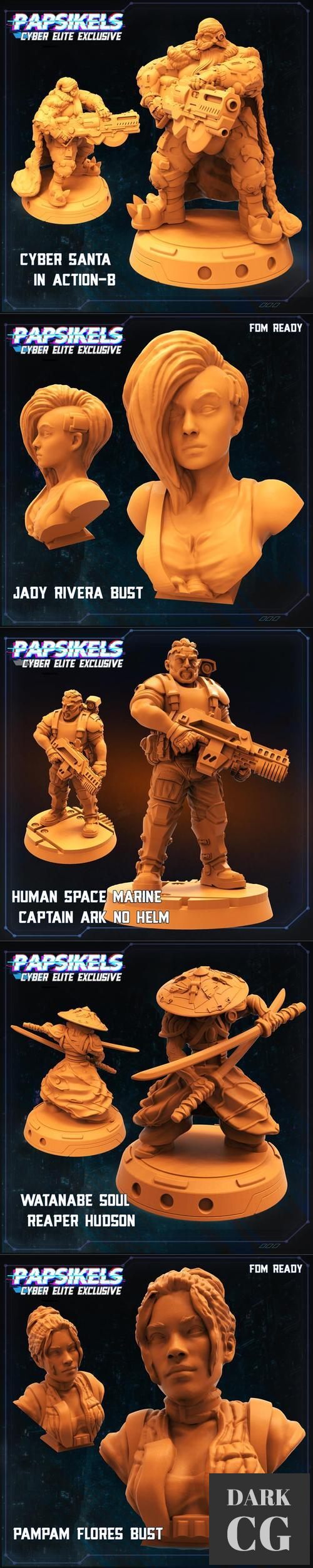 PapSikels Miniatures - Cyber Elite Exclusive – 3D Print