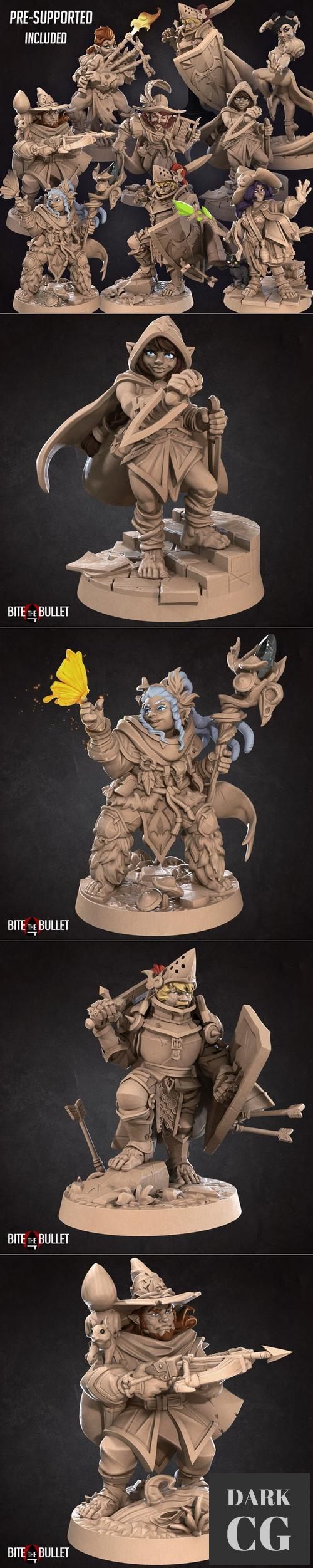 Bite the Bullet - Halflings April 2022 – 3D Print