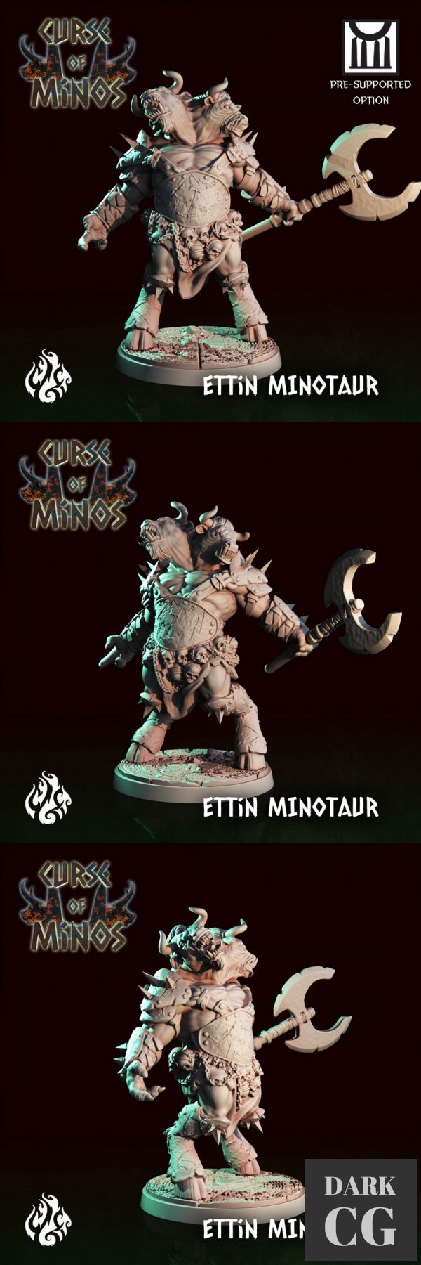 3D Model Ettin Minotaur