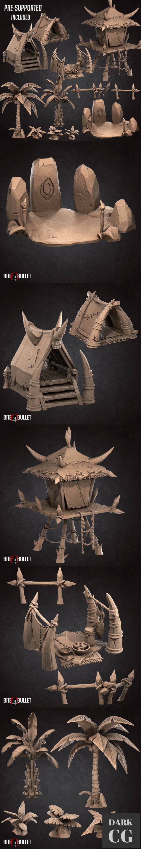 3D Model Amazon Jungle Camp