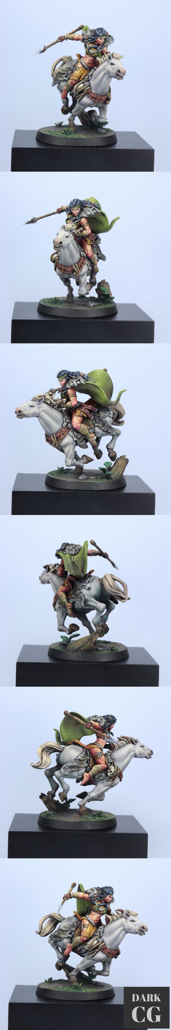 3D Model Anira the Amazon Queen Mounted