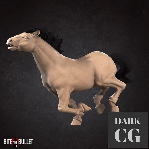 3D Model Horse running