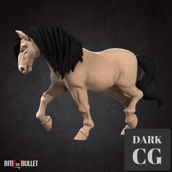 3D Model Horse walking