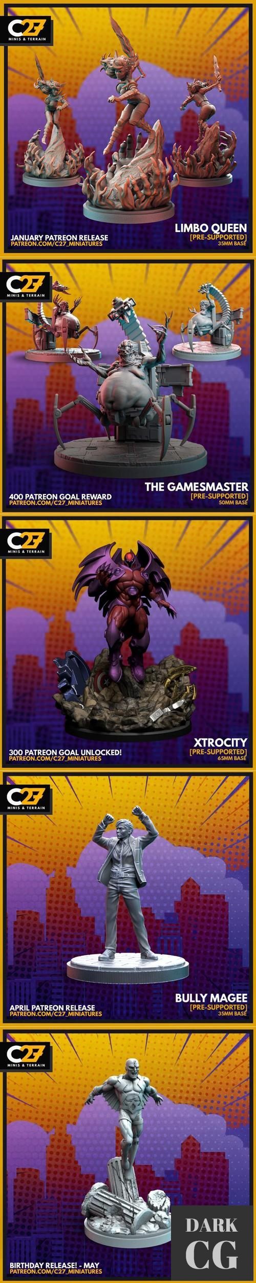 3D Model C27 Minis Terrain Special Pack 3D Print
