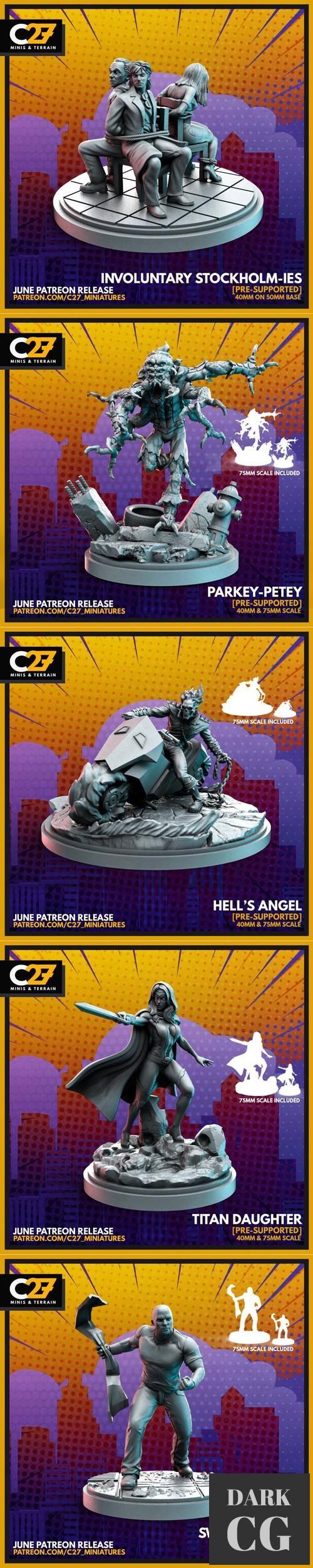 3D Model C27 Minis Terrain June 2022 3D Print