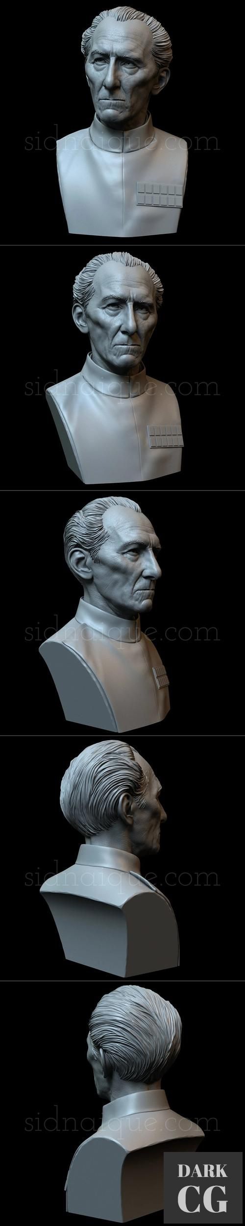 3D Model Peter Cushing as Grand Moff Tarkin 3D Print