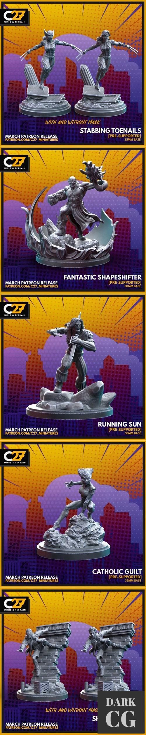 C27 Minis - Terrain March 2022 – 3D Print