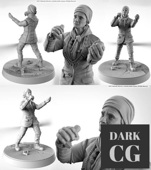 3D Model Mama Murphy Fallout Wasteland Warfare 3D Print