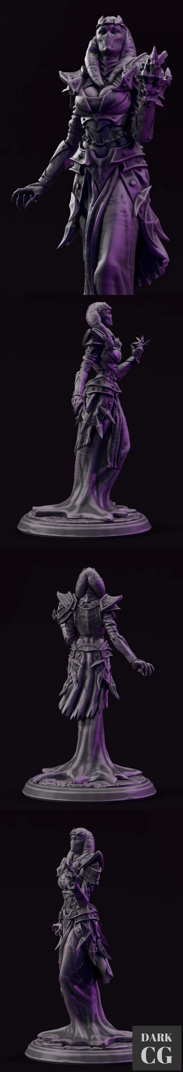 3D Model Ancient Priestess