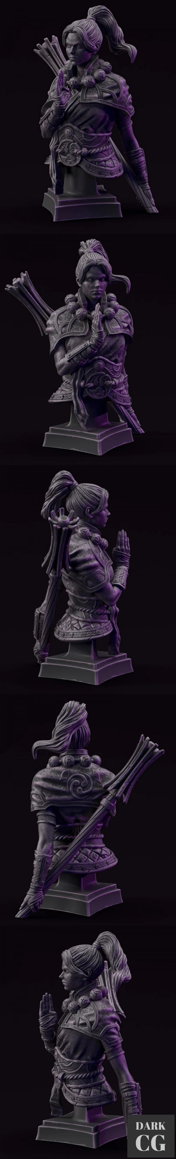 3D Model Thalia The Monk Bust