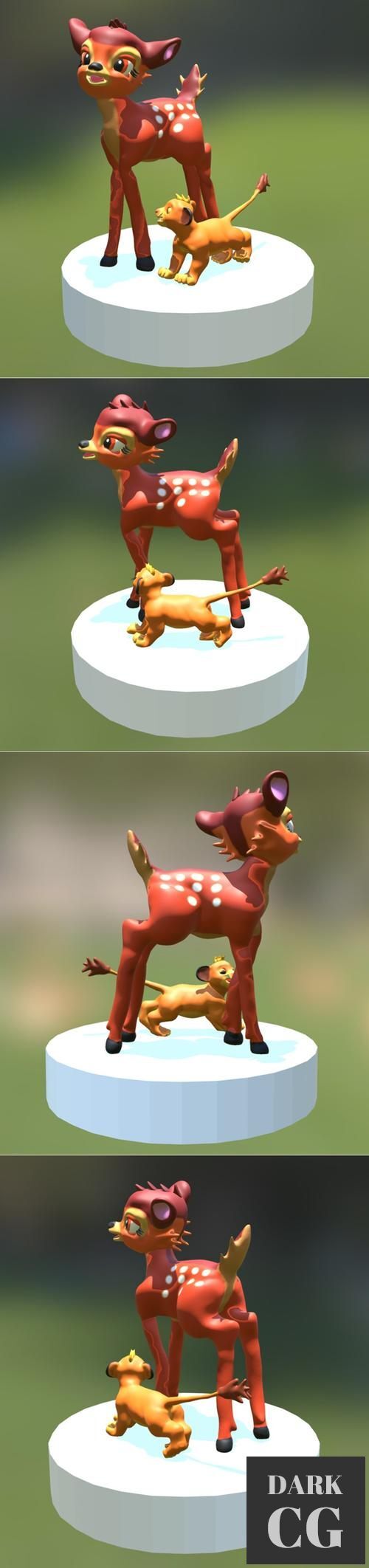 Bambi and Simba – 3D Print