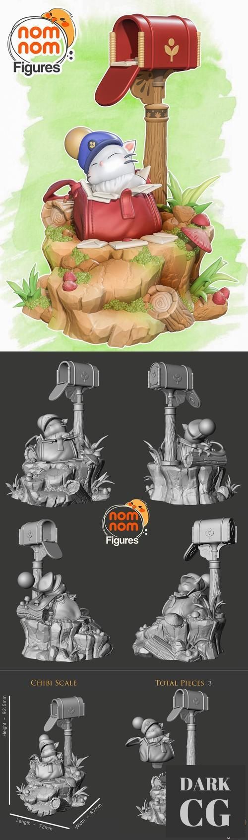 3D Model Mail Moogle from Final Fantasy 3D Print