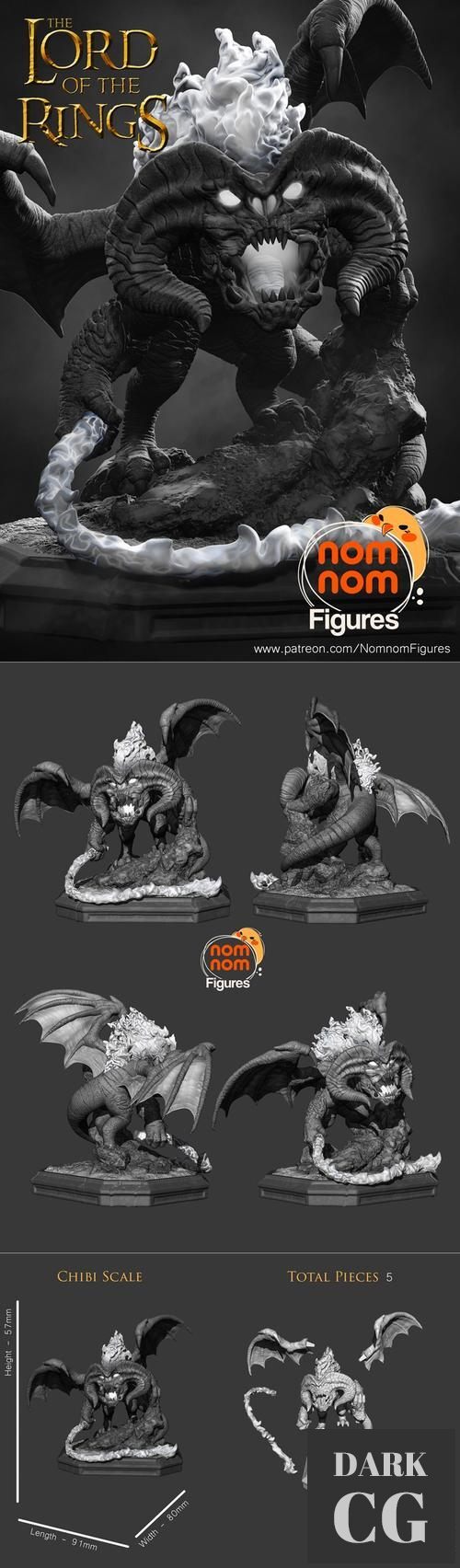 3D Model Balrog 3D Print
