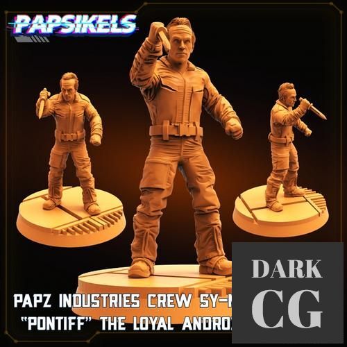 3D Model Papz Industries Crew Synthetic Pontiff the Loyal Android 3D Print