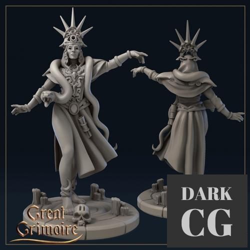 3D Model The Priestess with snake 3D Print