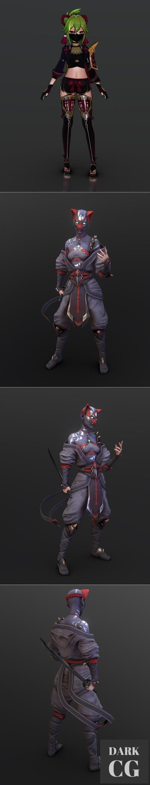 3D Model Genshin Impact Kuki Shinobu and Kunoichi 3D Print