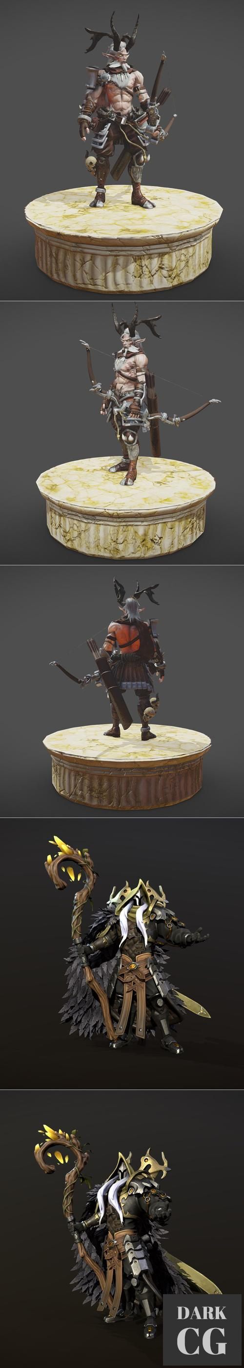 3D Model Demon Hunter and The Legend of King Arthur Merlin 3D Print