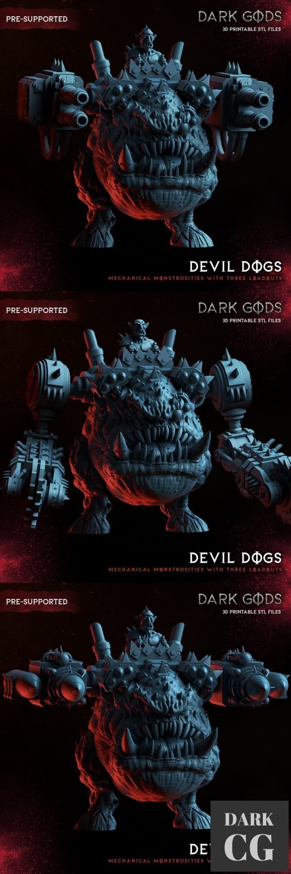 3D Model Devil Dogs