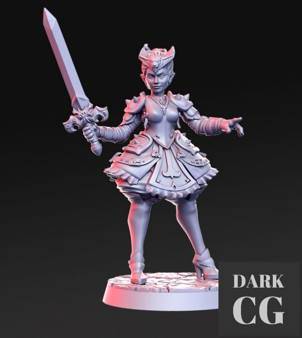 3D Model Destiny Female Warrior