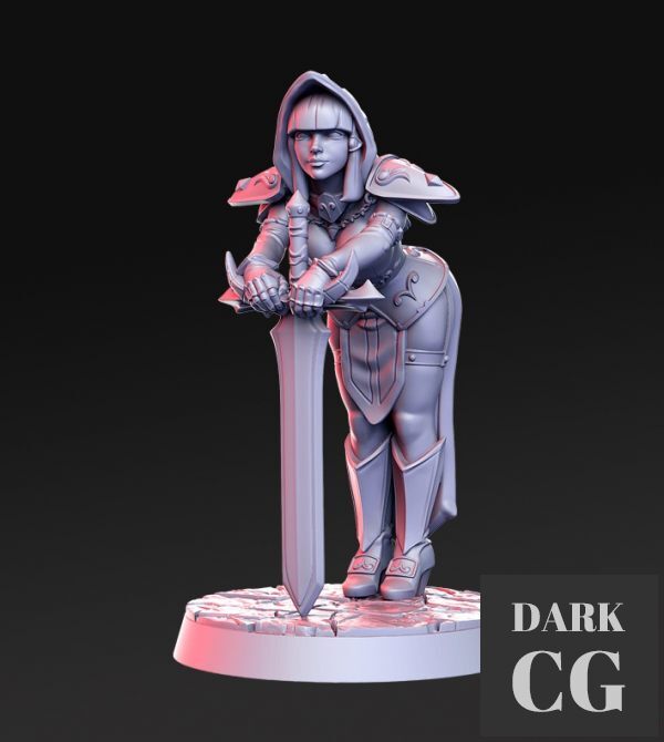 3D Model Silencia Female Paladin