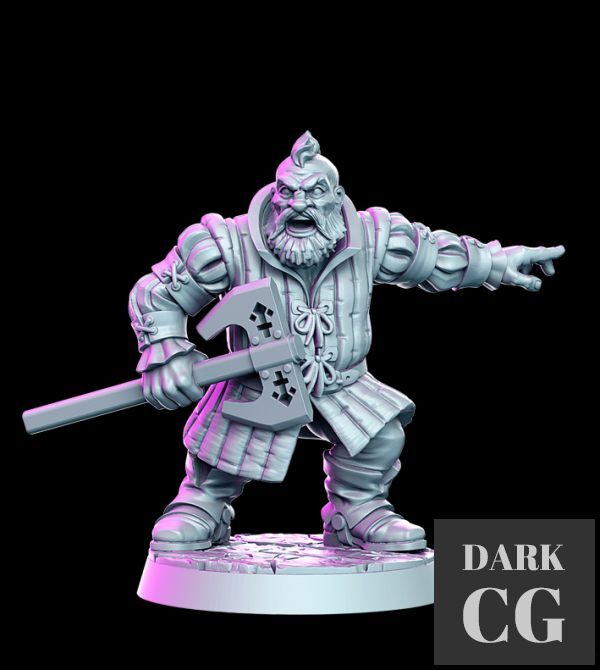 3D Model Bori van Gilden Dwarf Witcher