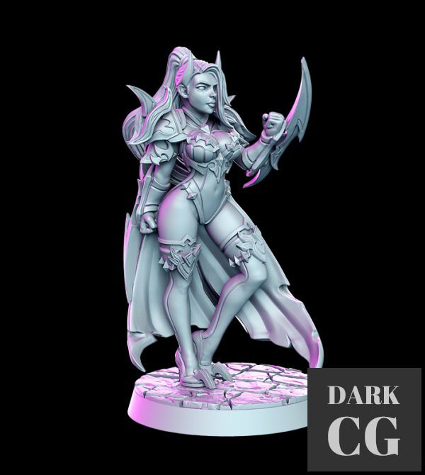 3D Model Elena Female Assassin
